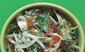 Ensalada de Alcachofa, Hinojo y Prosciutto Crujiente