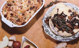 Brie al Horno con Champiñones y Tomillo
