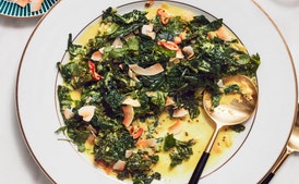 Verduras con crema de coco