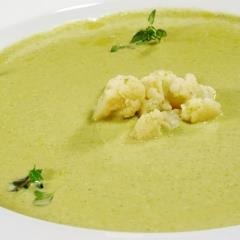 Crema de coliflor y brócoli