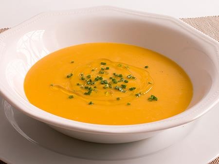 Crema de zanahoria con naranja