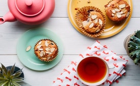 Muffins de Almendra y Arándano Sin Harina