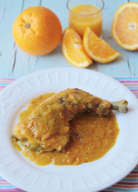 Pollo a la naranja