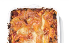 Lasaña Rápida de Salchicha y Champiñones