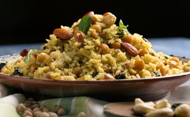 Pilaf de Arroz con Almendras y Pasas