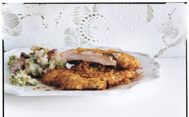 Papas Aplastadas con Guisantes