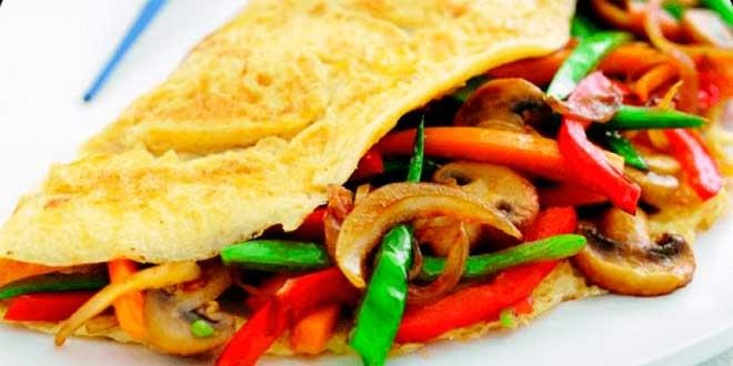 Tortilla con champiñones
