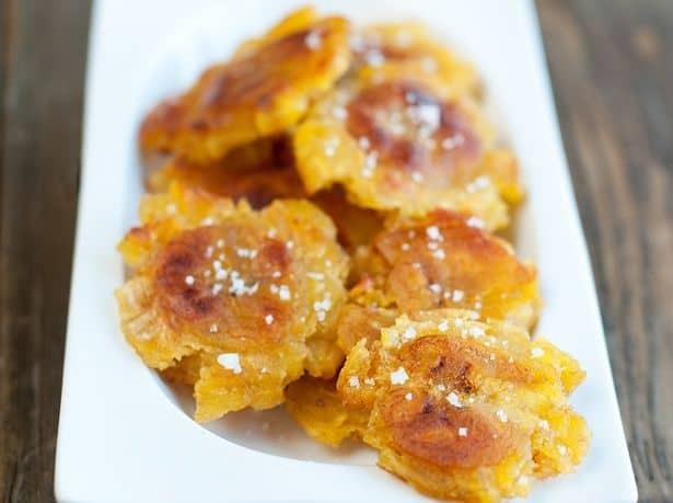 Tostones de plátano verde
