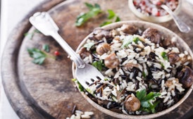Arroz Salvaje con Hongos Silvestres