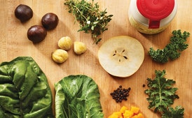 Verduras de Otoño Marchitas con Vinagreta de Miel y Mostaza
