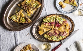 Pizzettas de Calabacín, Papa y Fontina